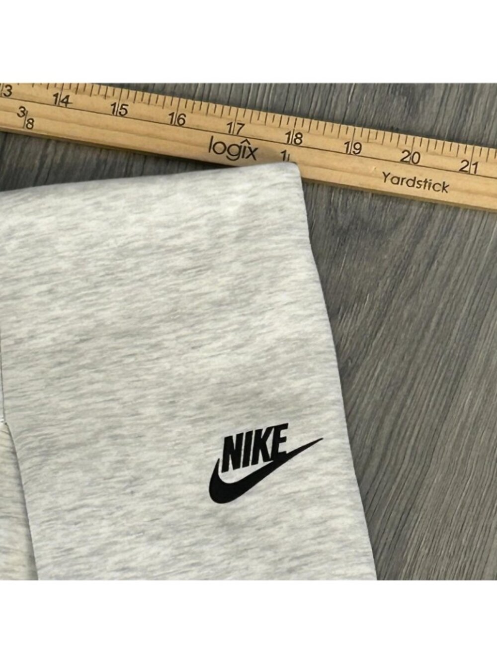 Nike Sweatpants Womens XL Gray Wide Leg Knit Baggy Lounge Pleated Tech Fleece - Picture 9 of 14
